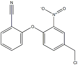 2-[4-(chloromethyl)-2-nitrophenoxy]benzonitrile 结构式