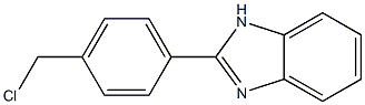 2-[4-(chloromethyl)phenyl]-1H-1,3-benzodiazole 结构式