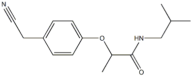 2-[4-(cyanomethyl)phenoxy]-N-(2-methylpropyl)propanamide 结构式