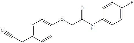 2-[4-(cyanomethyl)phenoxy]-N-(4-fluorophenyl)acetamide 结构式