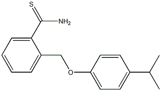 2-[4-(propan-2-yl)phenoxymethyl]benzene-1-carbothioamide 结构式