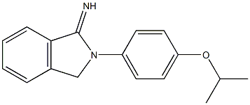 2-[4-(propan-2-yloxy)phenyl]-2,3-dihydro-1H-isoindol-1-imine 结构式