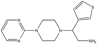 2-[4-(pyrimidin-2-yl)piperazin-1-yl]-2-(thiophen-3-yl)ethan-1-amine 结构式