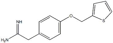 2-[4-(thien-2-ylmethoxy)phenyl]ethanimidamide 结构式