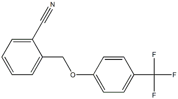 2-[4-(trifluoromethyl)phenoxymethyl]benzonitrile 结构式