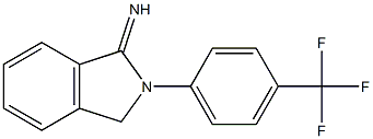2-[4-(trifluoromethyl)phenyl]-2,3-dihydro-1H-isoindol-1-imine 结构式