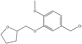 2-[5-(chloromethyl)-2-methoxyphenoxymethyl]oxolane 结构式