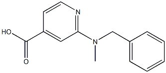 2-[benzyl(methyl)amino]pyridine-4-carboxylic acid 结构式