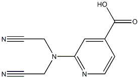 2-[bis(cyanomethyl)amino]pyridine-4-carboxylic acid 结构式