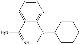 2-[cyclohexyl(methyl)amino]pyridine-3-carboximidamide 结构式