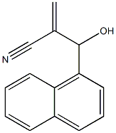 2-[hydroxy(naphthalen-1-yl)methyl]prop-2-enenitrile 结构式