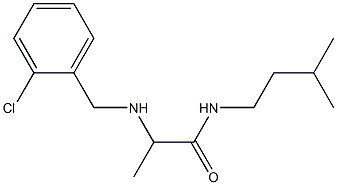 2-{[(2-chlorophenyl)methyl]amino}-N-(3-methylbutyl)propanamide 结构式