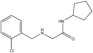 2-{[(2-chlorophenyl)methyl]amino}-N-cyclopentylacetamide 结构式