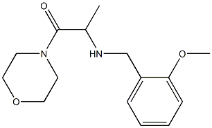 2-{[(2-methoxyphenyl)methyl]amino}-1-(morpholin-4-yl)propan-1-one 结构式