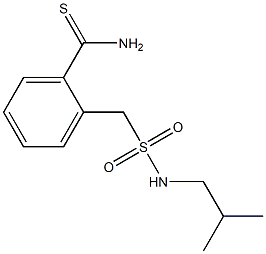 2-{[(2-methylpropyl)sulfamoyl]methyl}benzene-1-carbothioamide 结构式