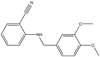 2-{[(3,4-dimethoxyphenyl)methyl]amino}benzonitrile 结构式