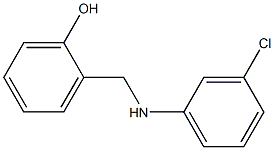 2-{[(3-chlorophenyl)amino]methyl}phenol 结构式