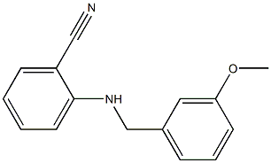 2-{[(3-methoxyphenyl)methyl]amino}benzonitrile 结构式