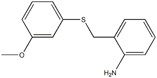 2-{[(3-methoxyphenyl)sulfanyl]methyl}aniline 结构式