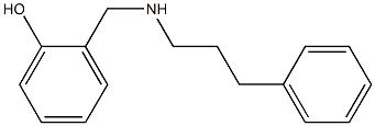 2-{[(3-phenylpropyl)amino]methyl}phenol 结构式