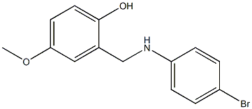 2-{[(4-bromophenyl)amino]methyl}-4-methoxyphenol 结构式