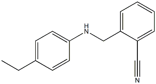 2-{[(4-ethylphenyl)amino]methyl}benzonitrile 结构式