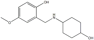 2-{[(4-hydroxycyclohexyl)amino]methyl}-4-methoxyphenol 结构式