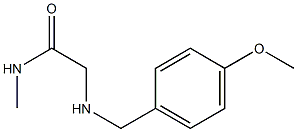 2-{[(4-methoxyphenyl)methyl]amino}-N-methylacetamide 结构式