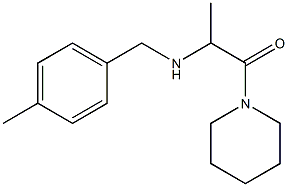 2-{[(4-methylphenyl)methyl]amino}-1-(piperidin-1-yl)propan-1-one 结构式