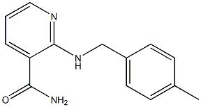 2-{[(4-methylphenyl)methyl]amino}pyridine-3-carboxamide 结构式
