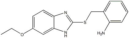 2-{[(6-ethoxy-1H-1,3-benzodiazol-2-yl)sulfanyl]methyl}aniline 结构式