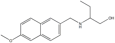2-{[(6-methoxynaphthalen-2-yl)methyl]amino}butan-1-ol 结构式