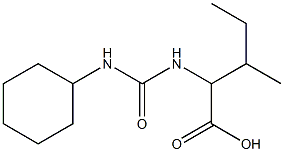 2-{[(cyclohexylamino)carbonyl]amino}-3-methylpentanoic acid 结构式