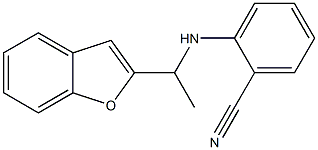 2-{[1-(1-benzofuran-2-yl)ethyl]amino}benzonitrile 结构式
