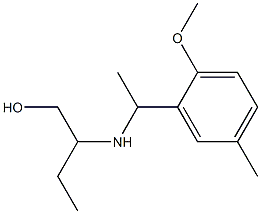 2-{[1-(2-methoxy-5-methylphenyl)ethyl]amino}butan-1-ol 结构式