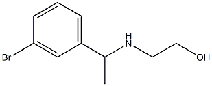 2-{[1-(3-bromophenyl)ethyl]amino}ethan-1-ol 结构式