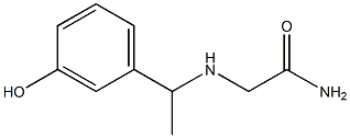 2-{[1-(3-hydroxyphenyl)ethyl]amino}acetamide 结构式