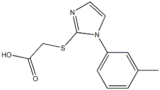 2-{[1-(3-methylphenyl)-1H-imidazol-2-yl]sulfanyl}acetic acid 结构式