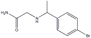 2-{[1-(4-bromophenyl)ethyl]amino}acetamide 结构式