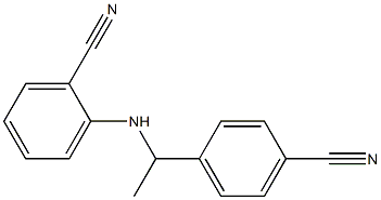 2-{[1-(4-cyanophenyl)ethyl]amino}benzonitrile 结构式