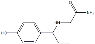 2-{[1-(4-hydroxyphenyl)propyl]amino}acetamide 结构式