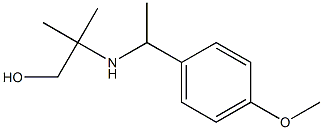 2-{[1-(4-methoxyphenyl)ethyl]amino}-2-methylpropan-1-ol 结构式