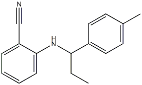 2-{[1-(4-methylphenyl)propyl]amino}benzonitrile 结构式