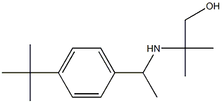 2-{[1-(4-tert-butylphenyl)ethyl]amino}-2-methylpropan-1-ol 结构式
