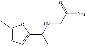 2-{[1-(5-methyl-2-furyl)ethyl]amino}acetamide 结构式