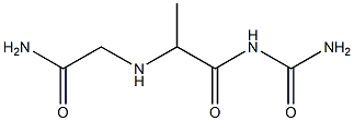 2-{[1-(carbamoylamino)-1-oxopropan-2-yl]amino}acetamide 结构式