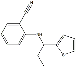 2-{[1-(thiophen-2-yl)propyl]amino}benzonitrile 结构式