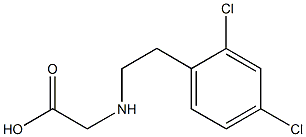 2-{[2-(2,4-dichlorophenyl)ethyl]amino}acetic acid 结构式