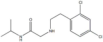 2-{[2-(2,4-dichlorophenyl)ethyl]amino}-N-(propan-2-yl)acetamide 结构式