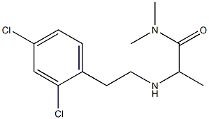 2-{[2-(2,4-dichlorophenyl)ethyl]amino}-N,N-dimethylpropanamide 结构式